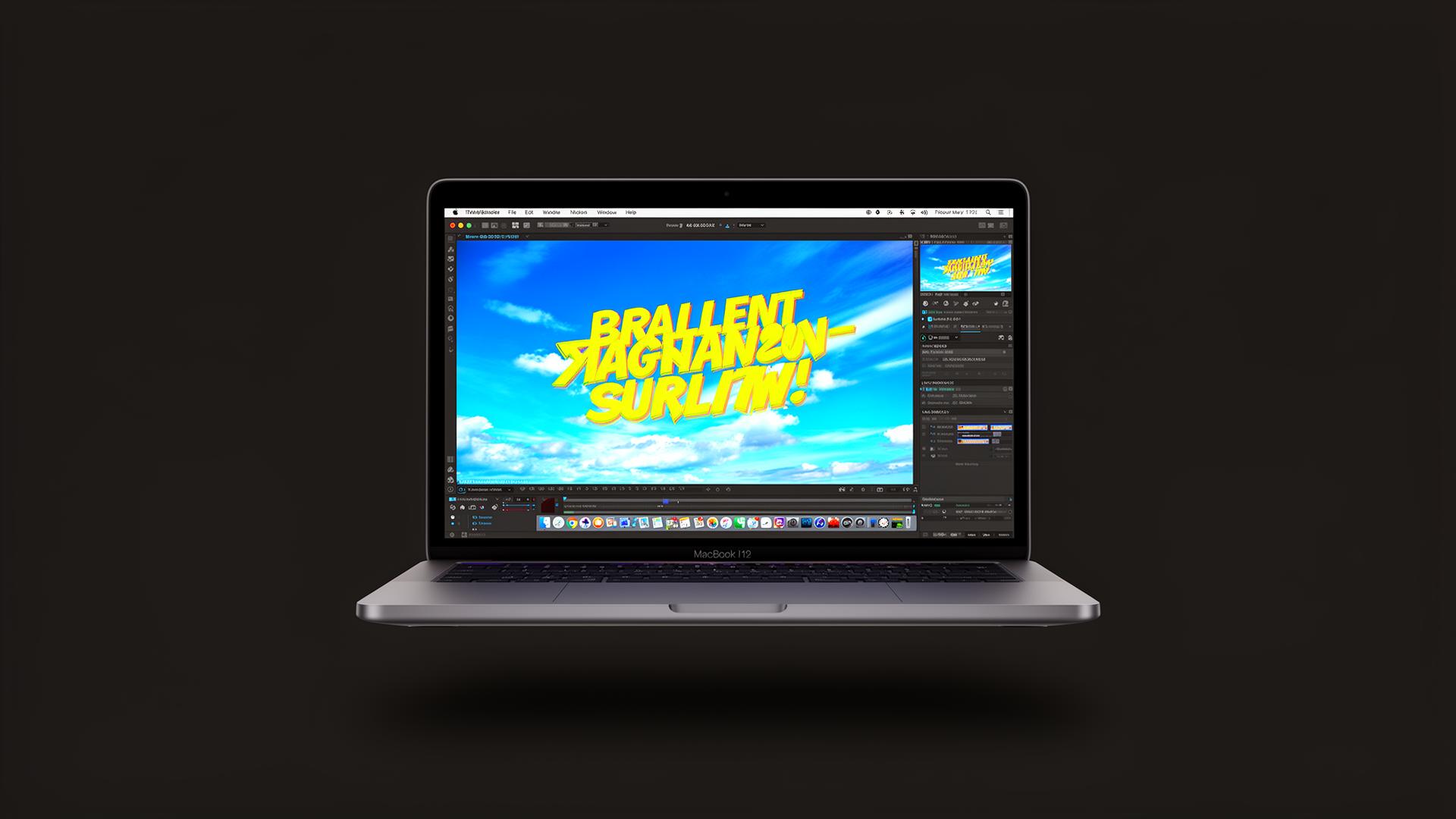 MacBook Neo with a bright, colourful display